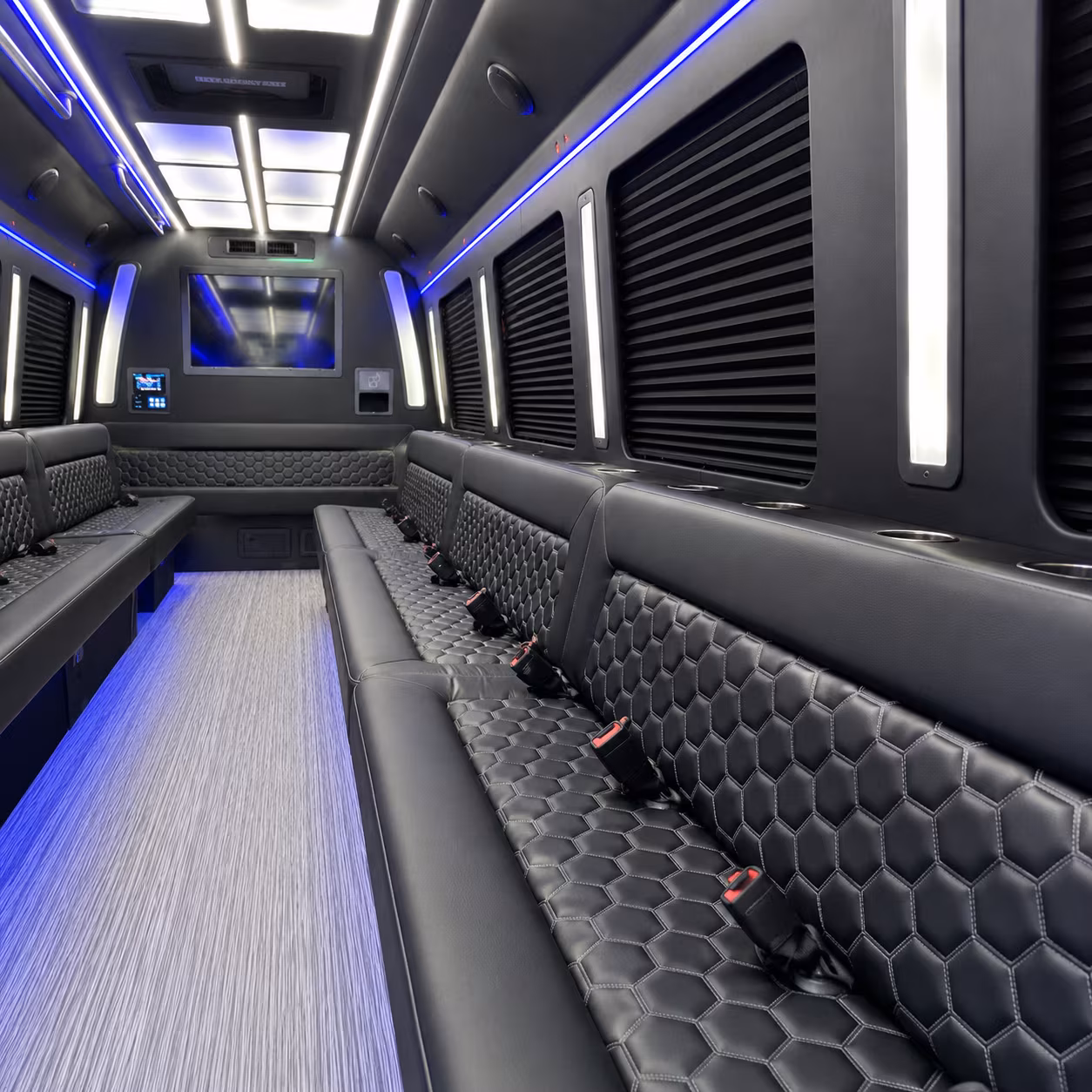 oxnard party bus rental interior